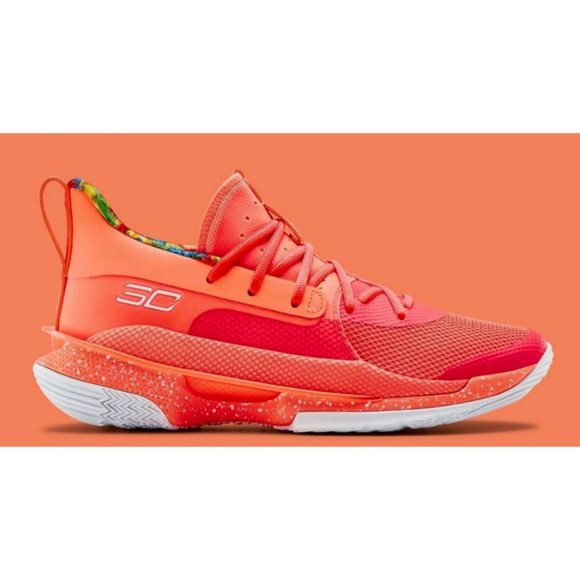 Under Armour Curry 7 Sour Patch Kids Basketball Peach 3021258-603 Men\'s Sz 11.5 main image 12